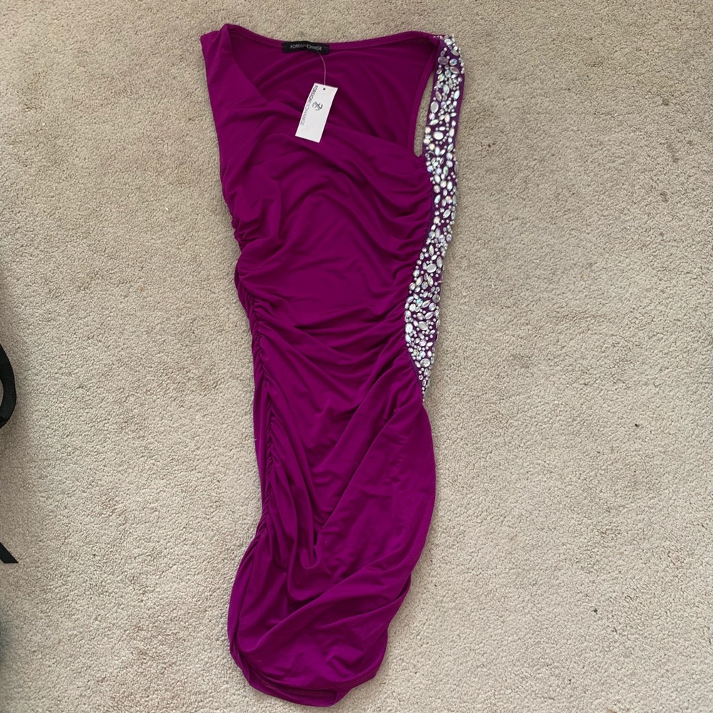 Fuchsia foreign exchange mini dress BNWT